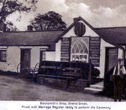 Blacksmith shop at Gretna Green Old blacksmith shop at Gretna Green